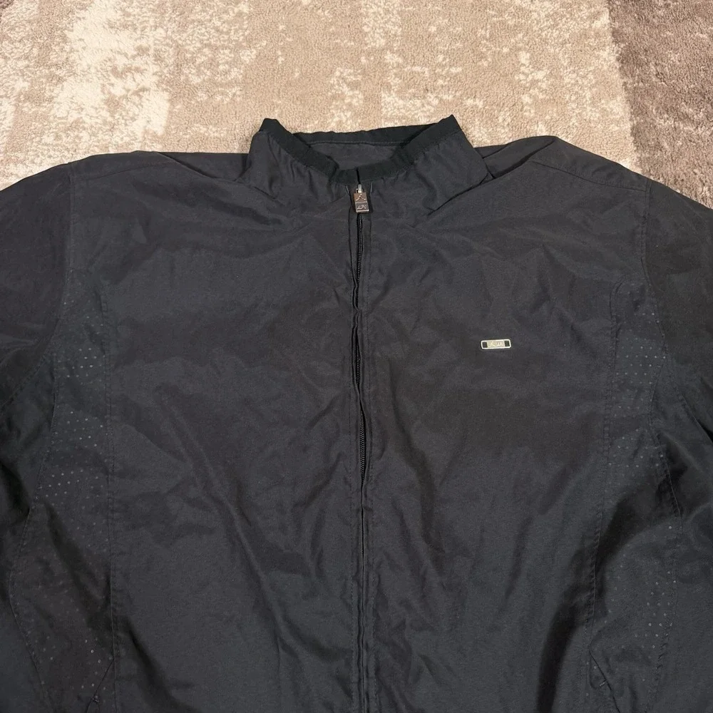 Jordan AF1 Full Zip Windbreaker Jacket‎ Mens 3XL Black Jumpman Long Sleeve
